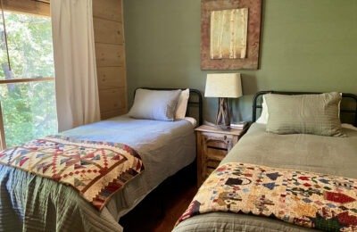 Forest Twin Bedroom at the retreat center