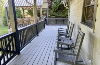 Porch at the retreat center