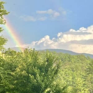 rainbow over the North Georgia mountains