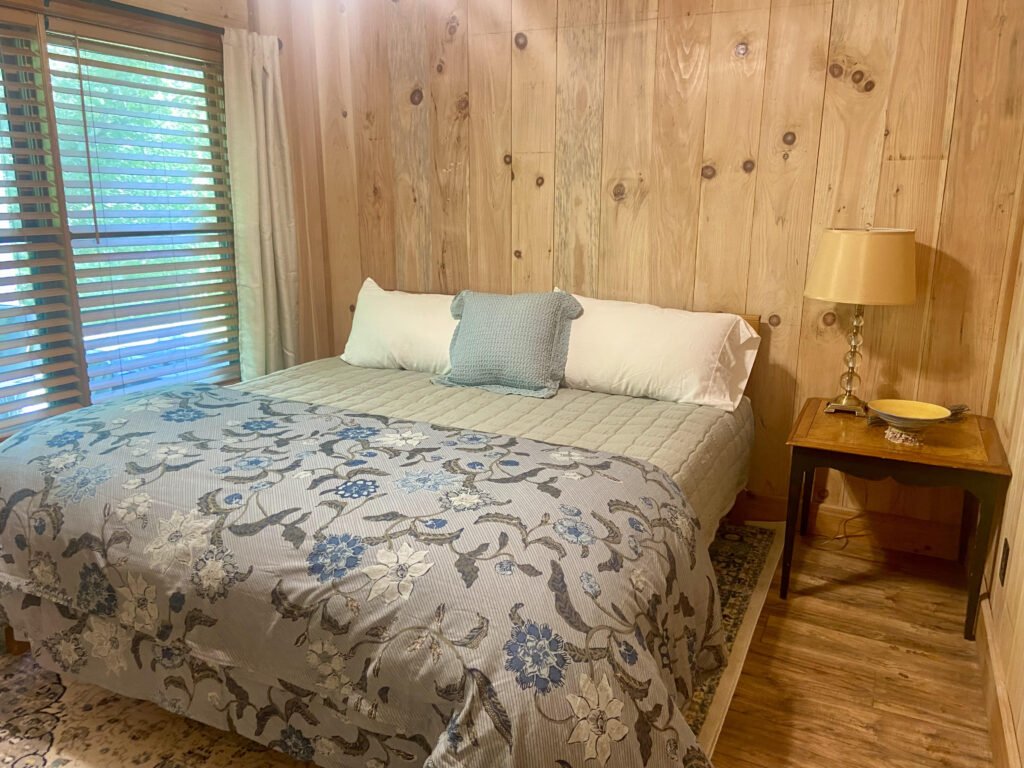 Shared bedroom with king bed at the retreat center