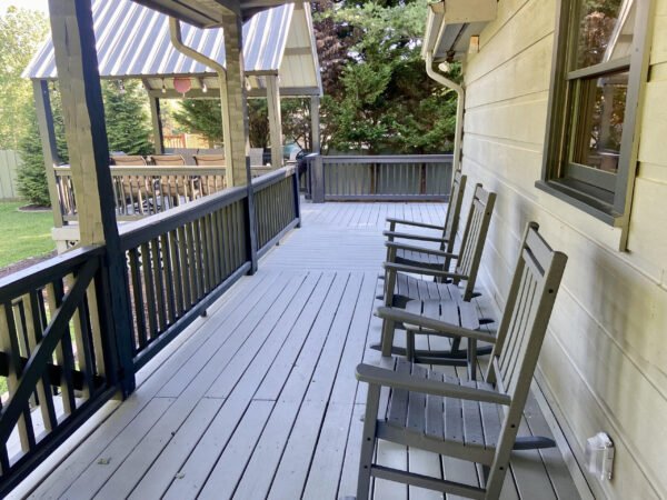 relaxing front porch at Another Path retreat center